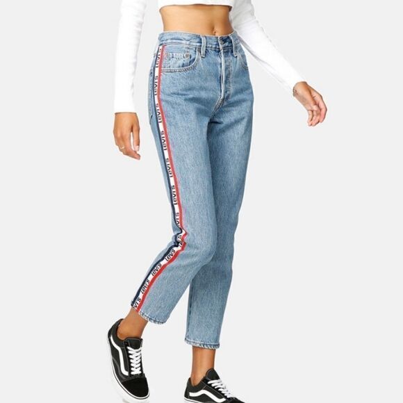 Levi's 501 Cropped Skinny Jeans Spectator Sport - Picture 15 of 15